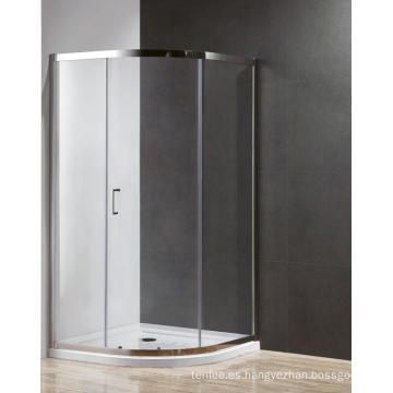 Recinto de ducha de cuadrante con panel de una sola puerta